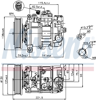 Compresor climatizare NISSENS 89236