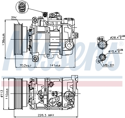 Compresor climatizare NISSENS 89237