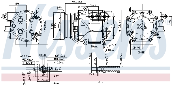 Compresor climatizare NISSENS 89240