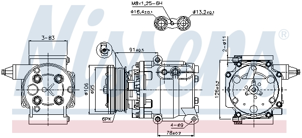 Compresor climatizare NISSENS 89358