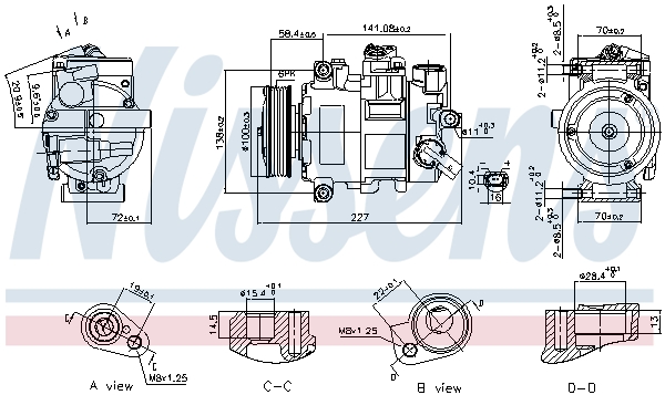 Compresor climatizare NISSENS 89415
