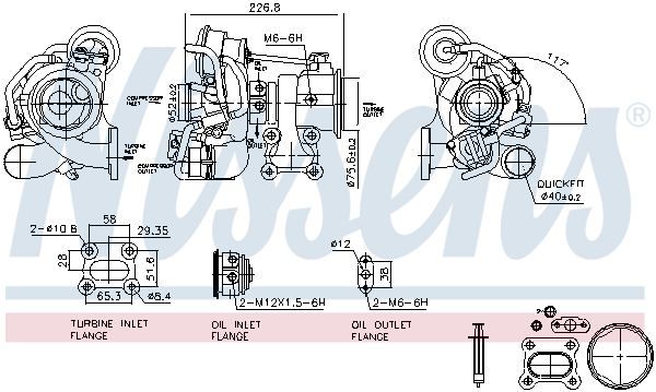Compresor sistem de supraalimentare NISSENS 93442