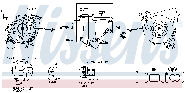 Compresor sistem de supraalimentare NISSENS 93721