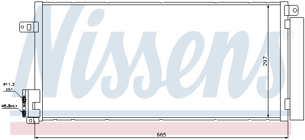Condensator climatizare NISSENS 94899