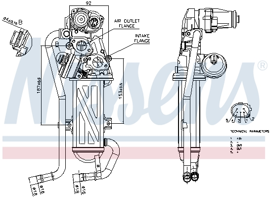 Supapa EGR NISSENS 98375
