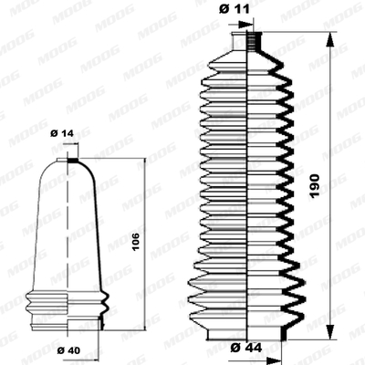 Ansamblu burduf directie MOOG K150132