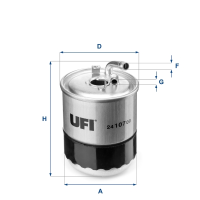 Filtru combustibil UFI 24.107.00