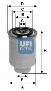 Filtru combustibil UFI 24.119.00