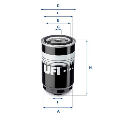 Filtru combustibil UFI 24.122.00
