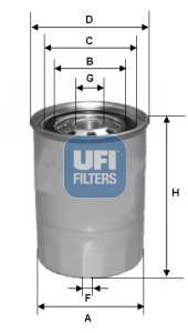 Filtru combustibil UFI 24.327.00