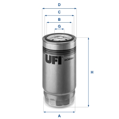 Filtru combustibil UFI 24.344.00