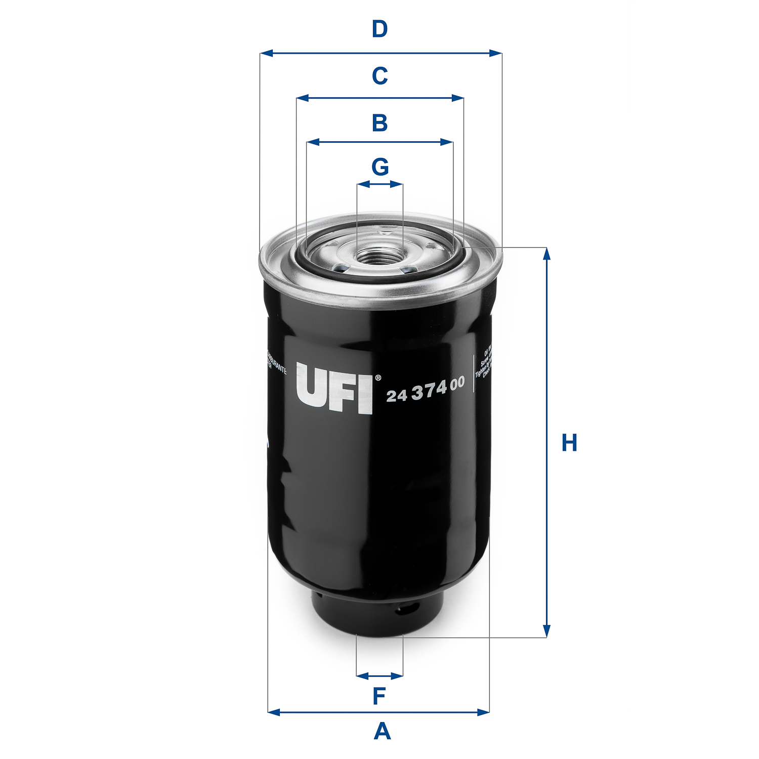 Filtru combustibil UFI 24.374.00