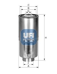 Filtru combustibil UFI 24.380.00