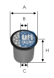 Filtru combustibil UFI 24.388.00