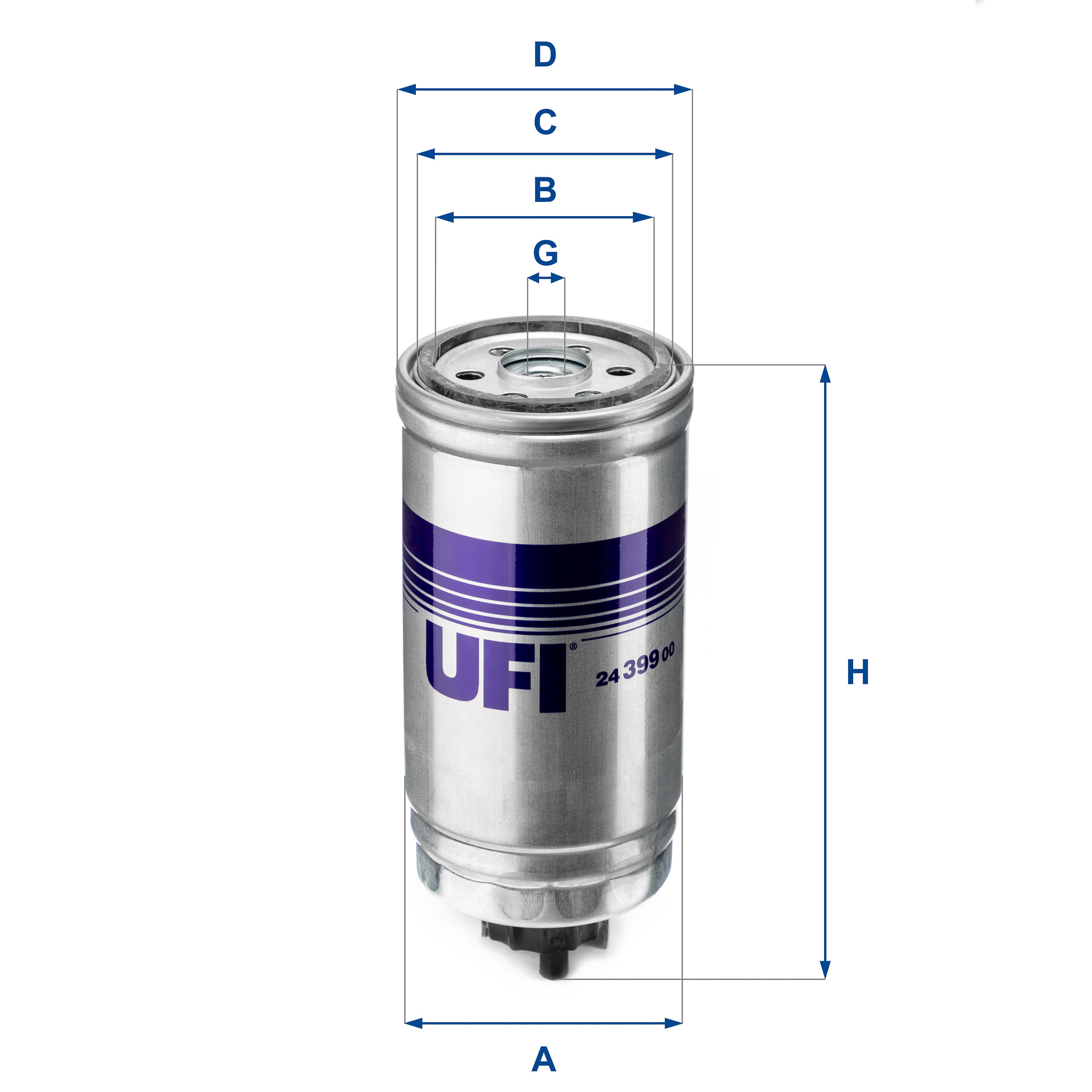 Filtru combustibil UFI 24.399.00