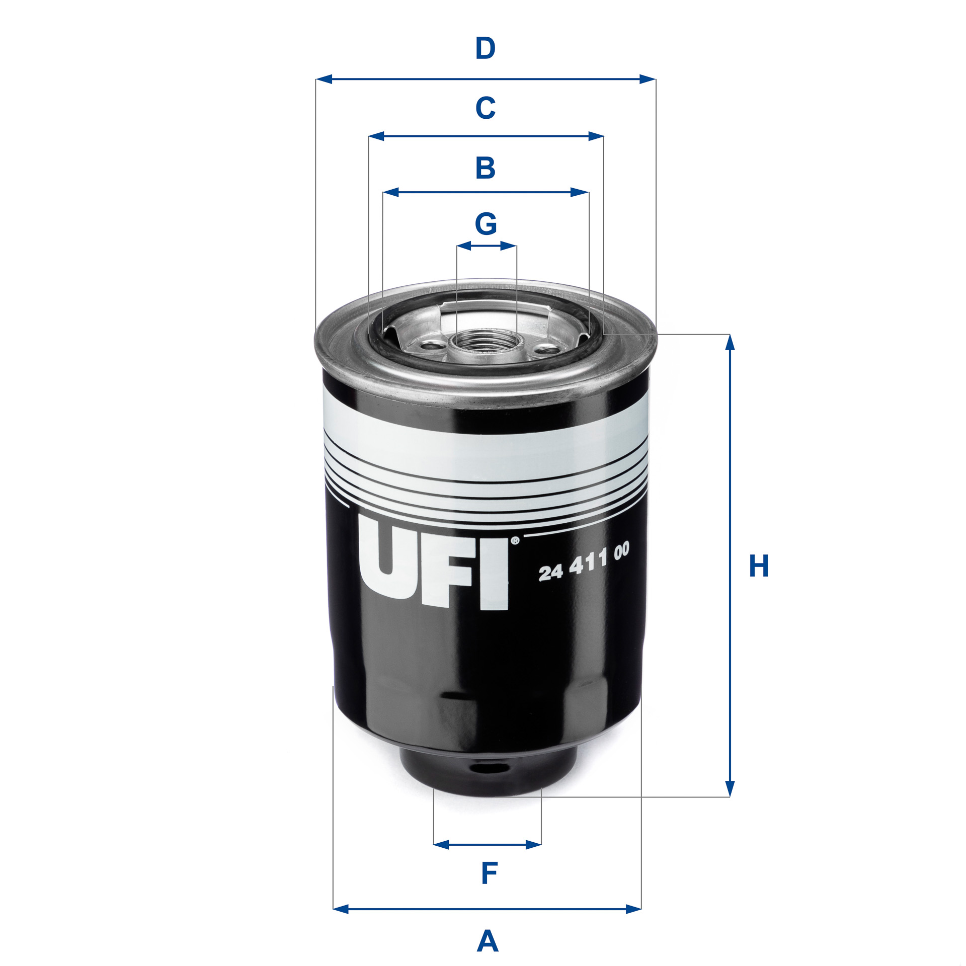 Filtru combustibil UFI 24.411.00