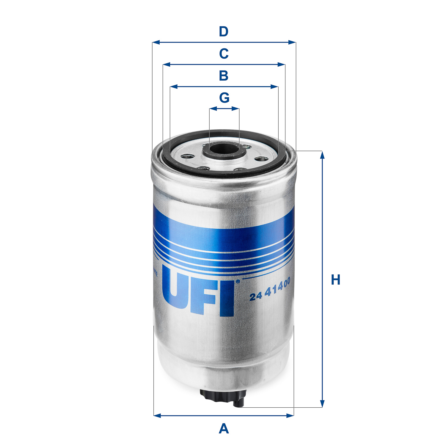 Filtru combustibil UFI 24.414.00