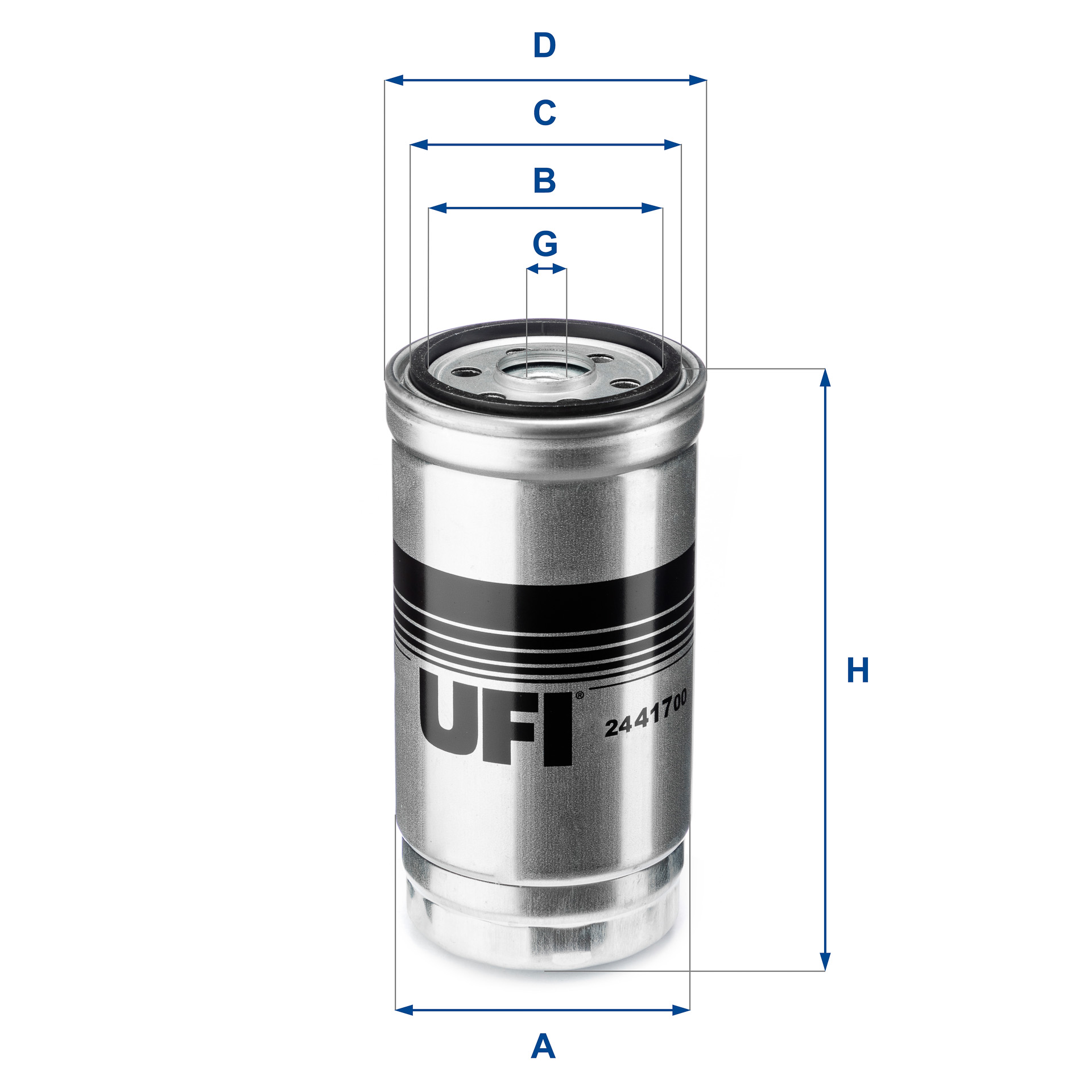 Filtru combustibil UFI 24.417.00