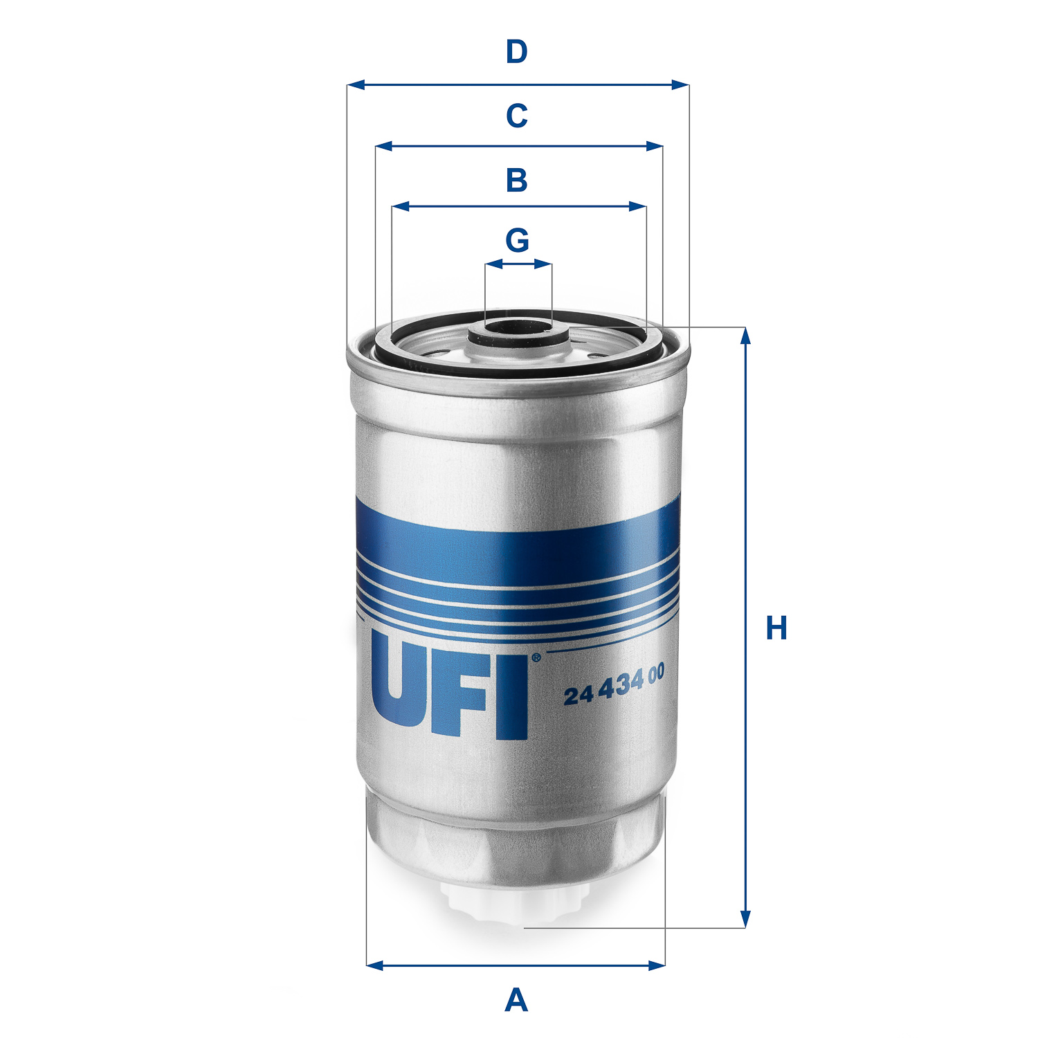 Filtru combustibil UFI 24.434.00