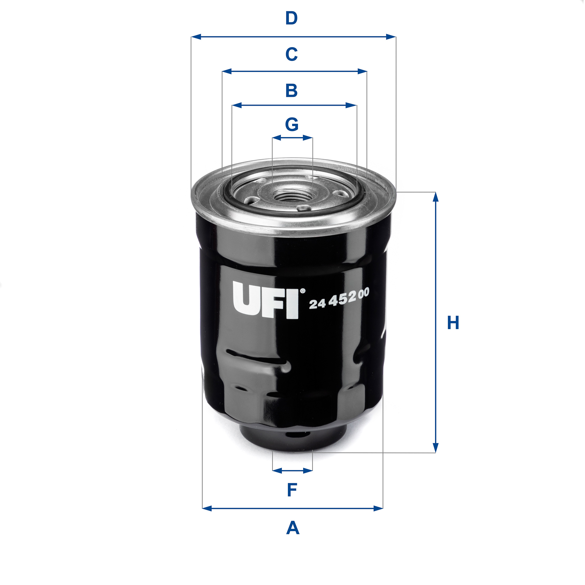 Filtru combustibil UFI 24.452.00