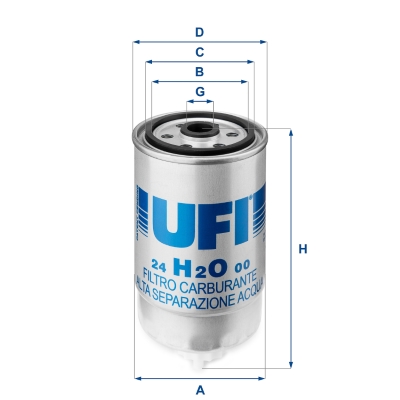 Filtru combustibil UFI 24.H2O.00