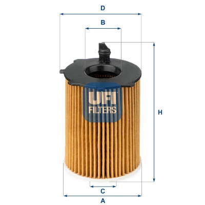 Filtru ulei FORD FIESTA VI (CB1, CCN) 1.5 TDCi  diesel 75 cai UFI 25.037.00