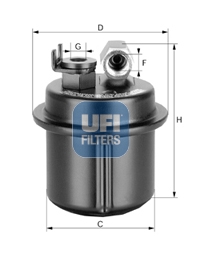 Filtru combustibil UFI 31.535.00