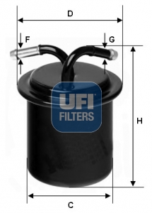 Filtru combustibil UFI 31.541.00