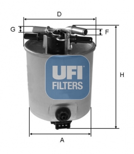 Filtru combustibil UFI 55.393.00