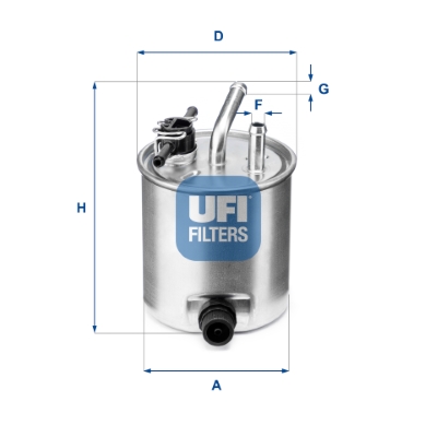 Filtru combustibil UFI 55.582.00