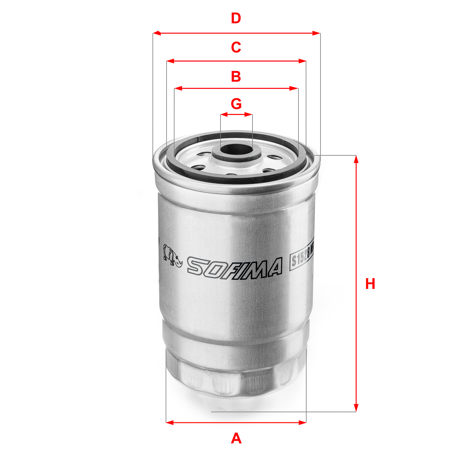Filtru combustibil SOFIMA S 1528 NR