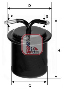 Filtru combustibil SOFIMA S 1541 B