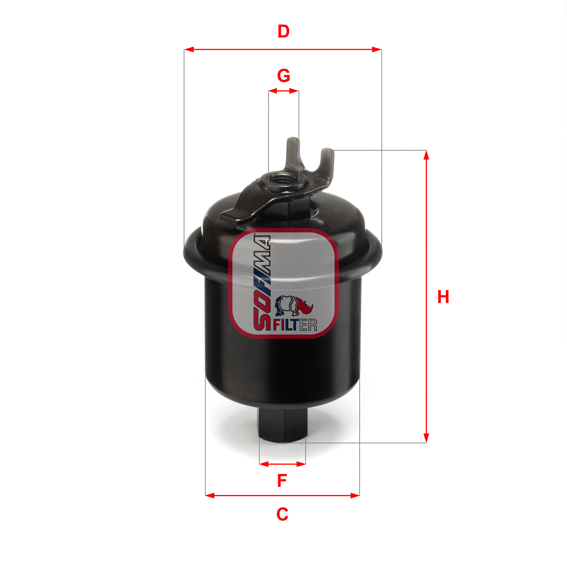 Filtru combustibil SOFIMA S 1621 B