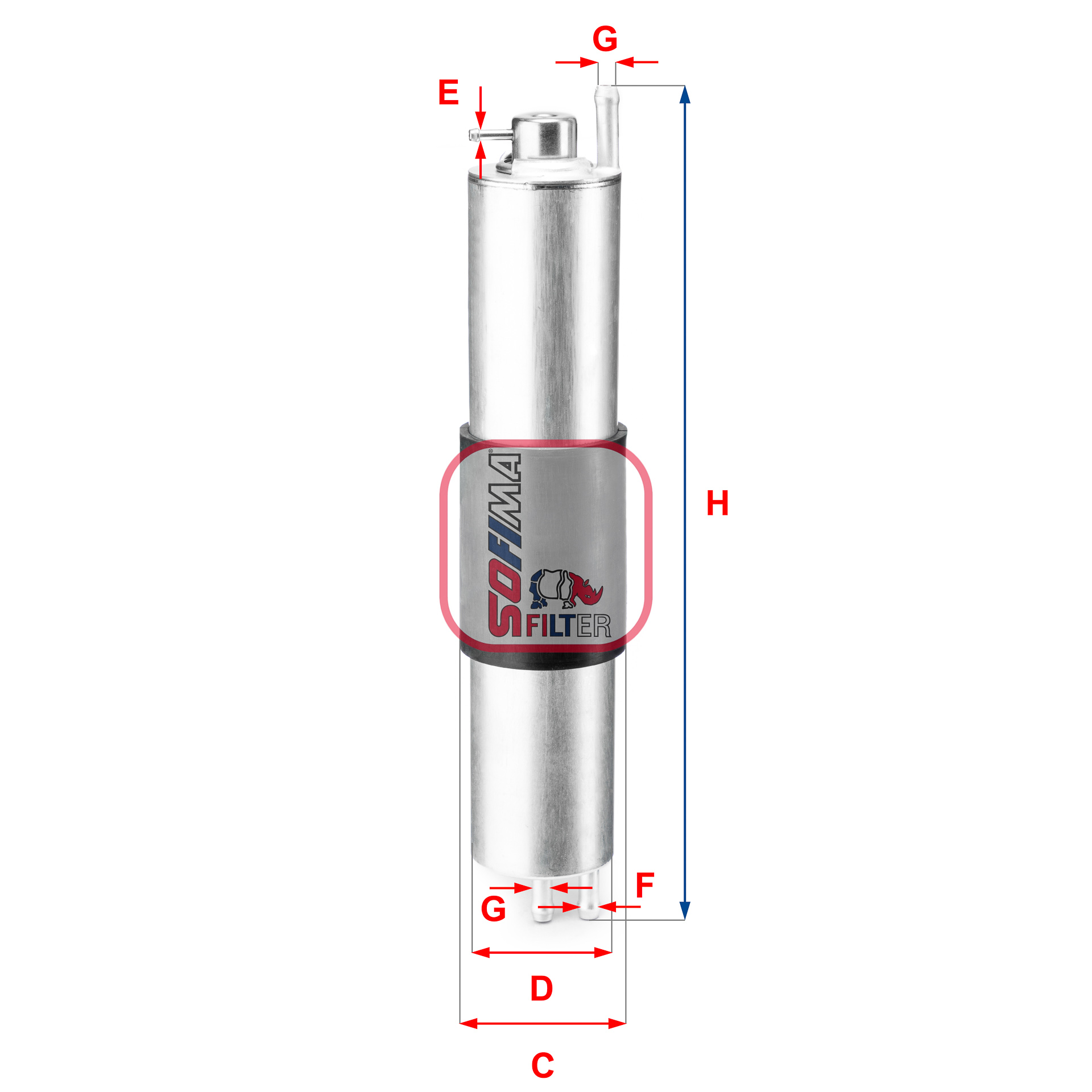 Filtru combustibil SOFIMA S 1847 B