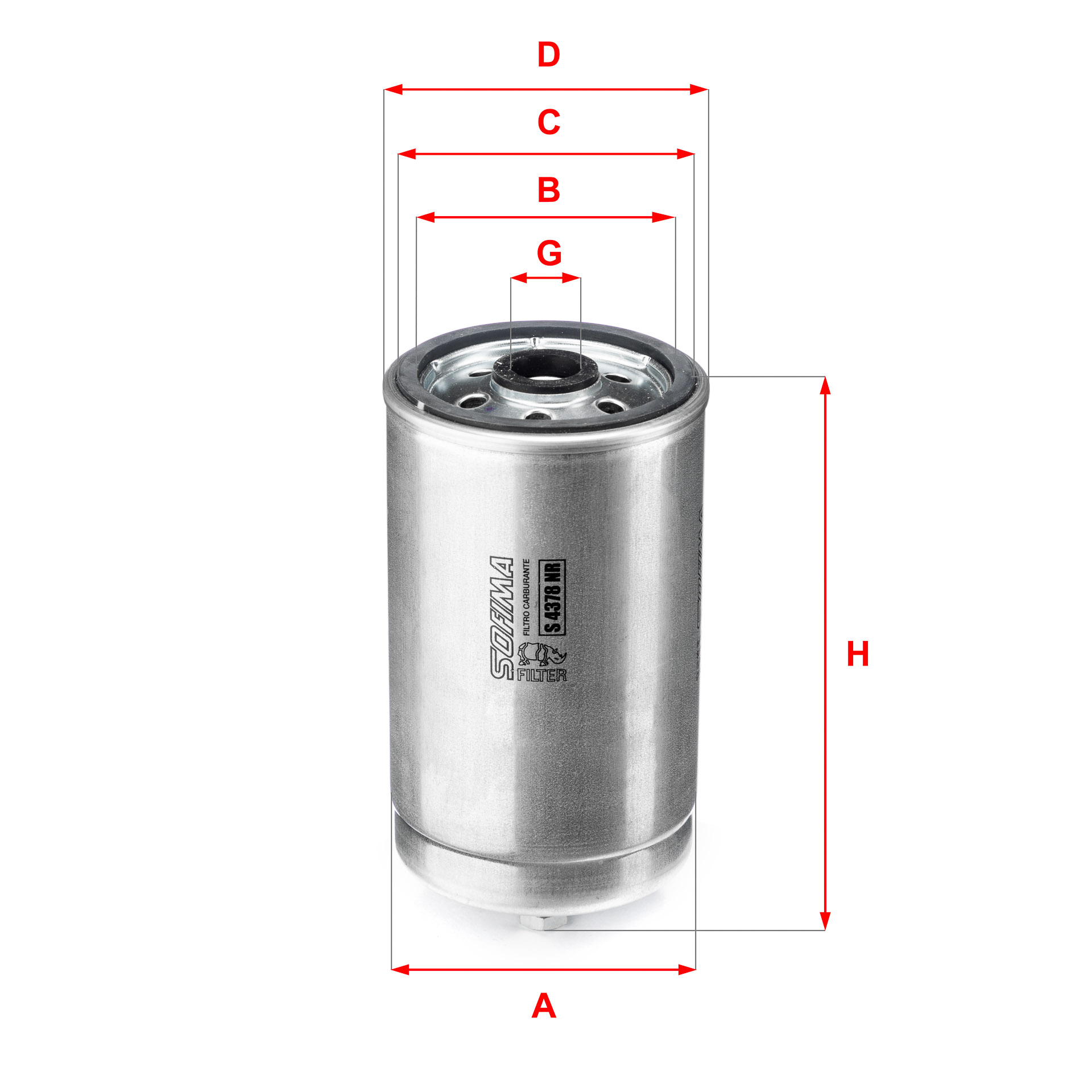 Filtru combustibil SOFIMA S 4323 NR