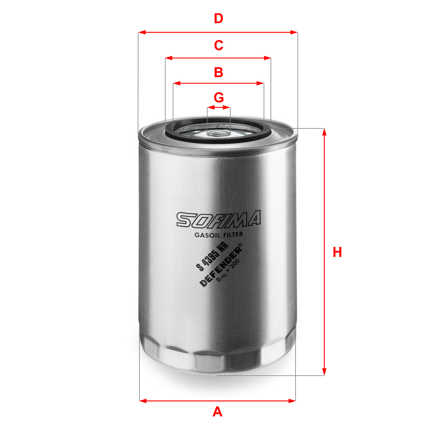 Filtru combustibil SOFIMA S 4343 NR