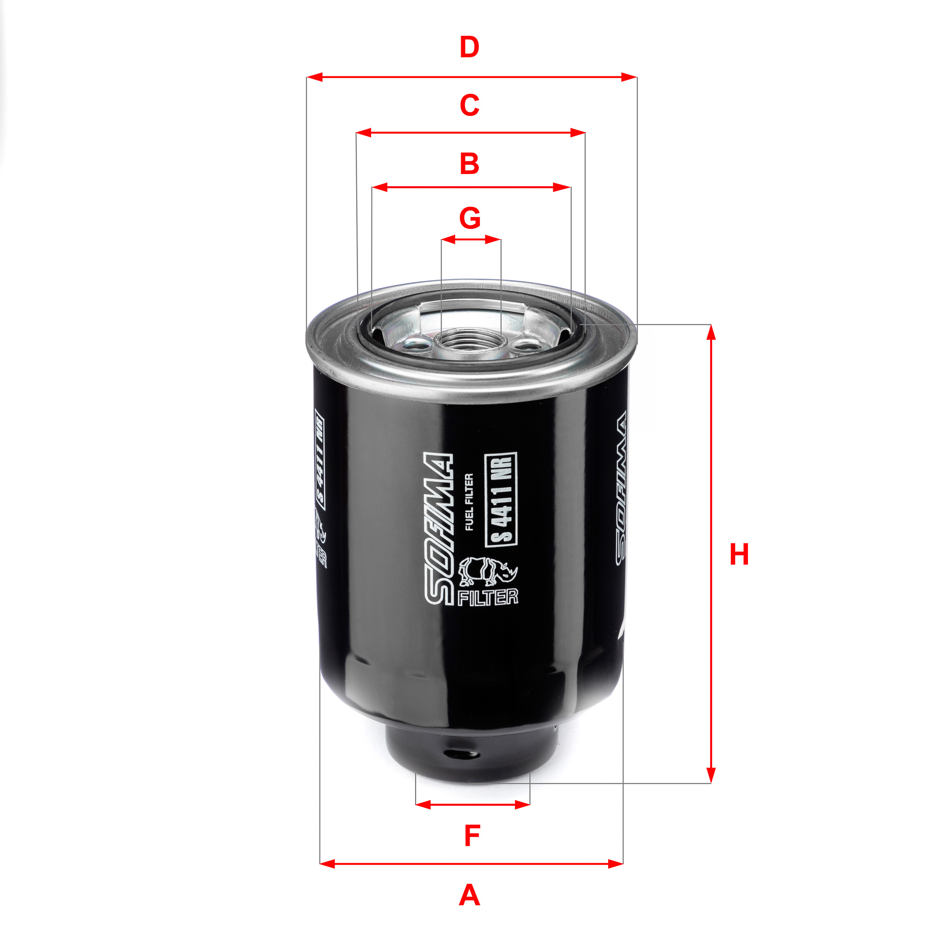 Filtru combustibil SOFIMA S 4411 NR