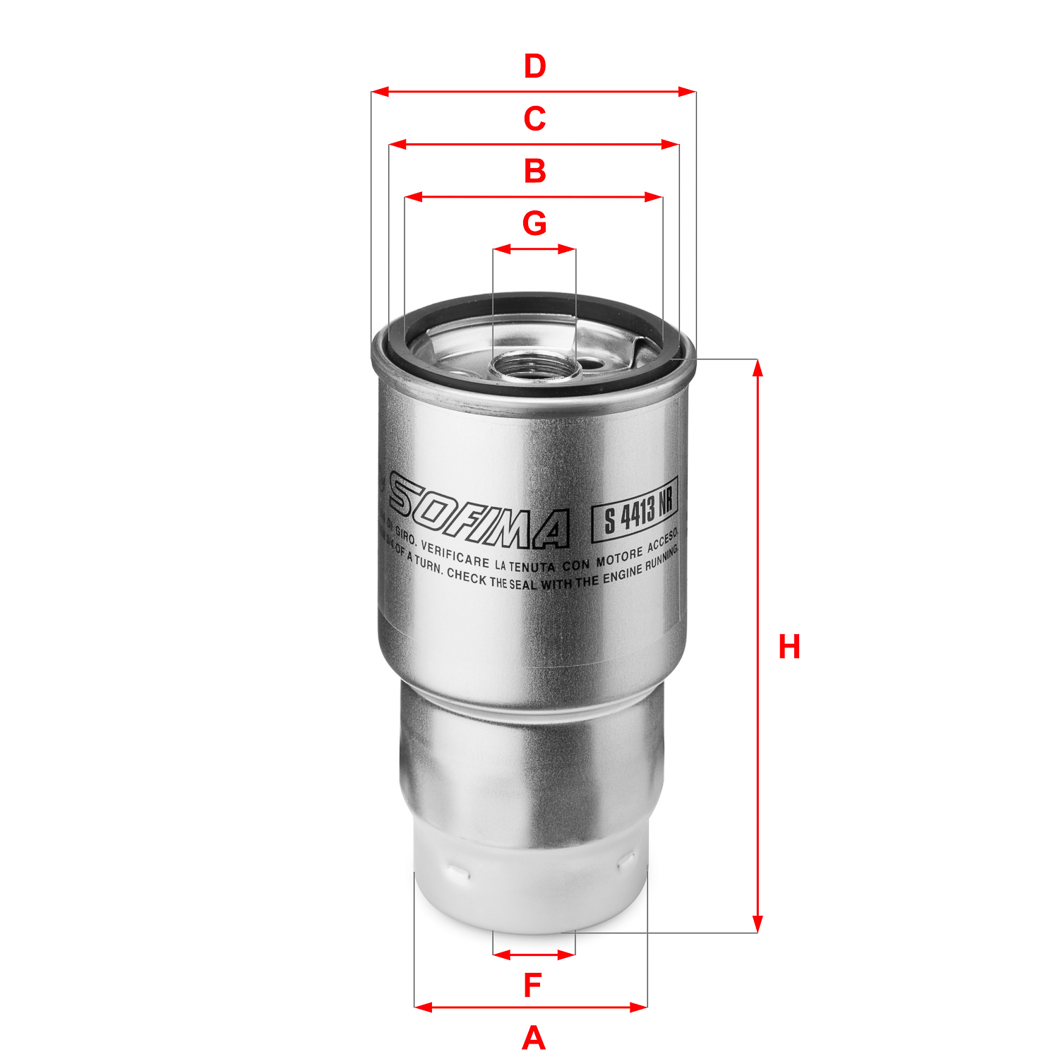 Filtru combustibil SOFIMA S 4413 NR