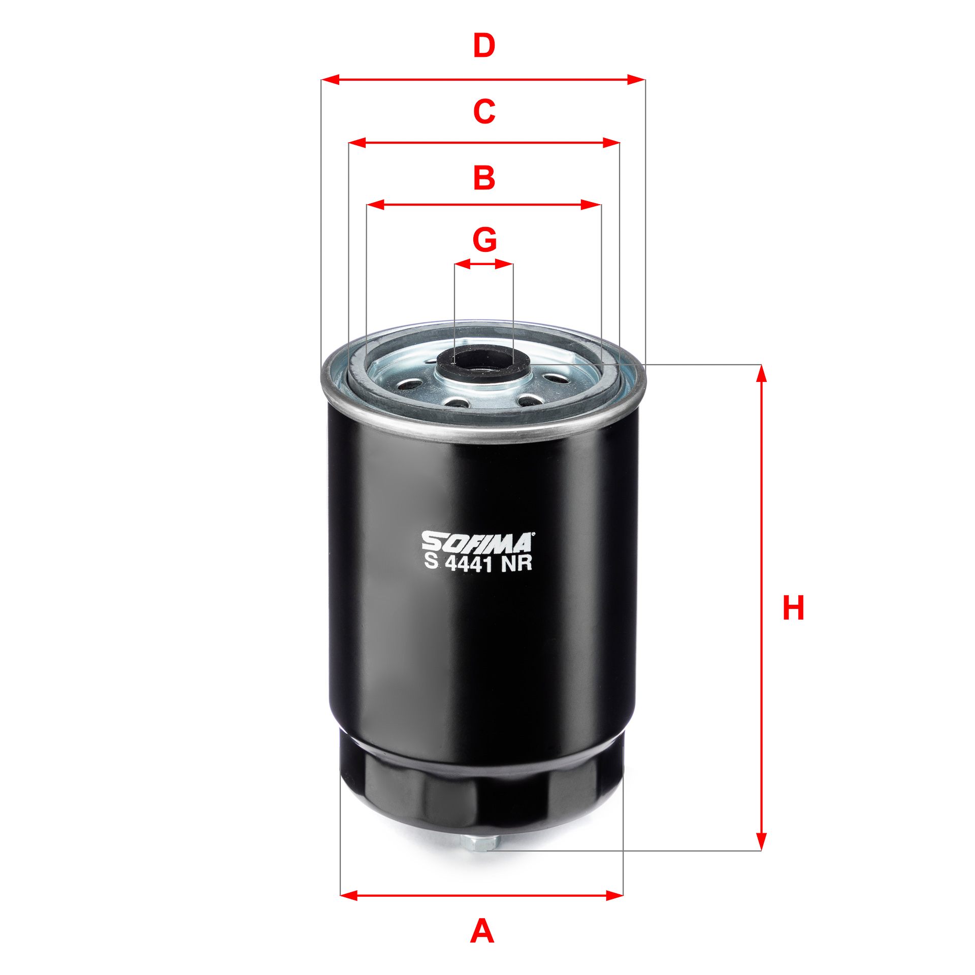 Filtru combustibil SOFIMA S 4441 NR