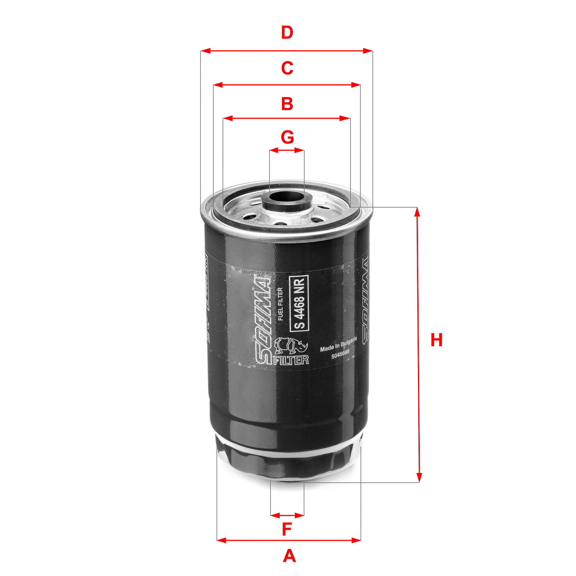 Filtru combustibil SOFIMA S 4468 NR