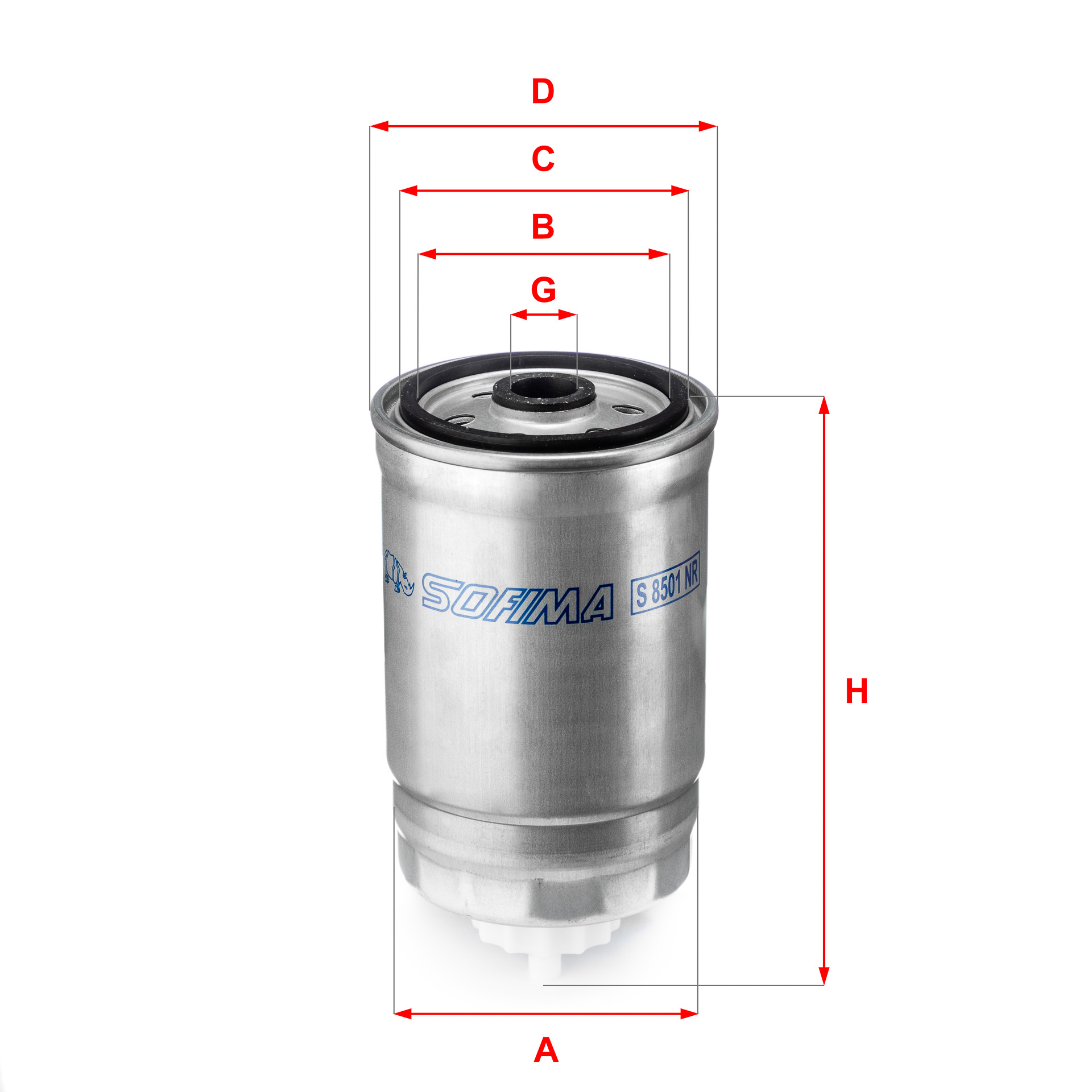 Filtru combustibil SOFIMA S 8501 NR