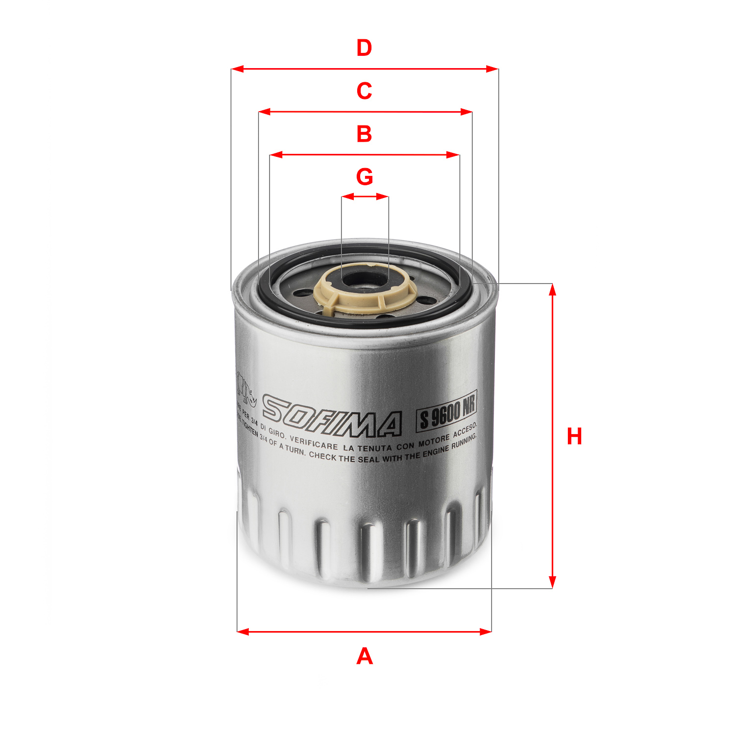 Filtru combustibil SOFIMA S 9600 NR