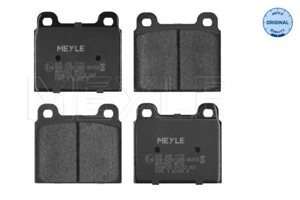 Placute frana MEYLE 025 200 1115