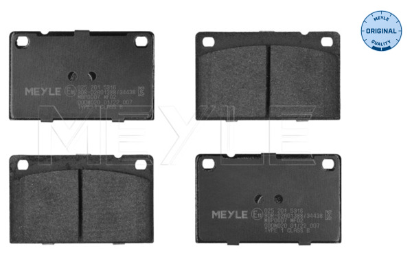 Placute frana MEYLE 025 201 5316
