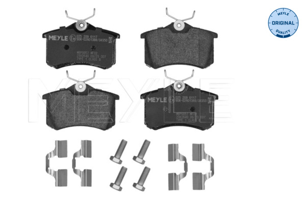 Placute frana MEYLE 025 209 6117