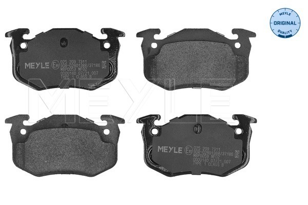 Placute frana MEYLE 025 209 7311