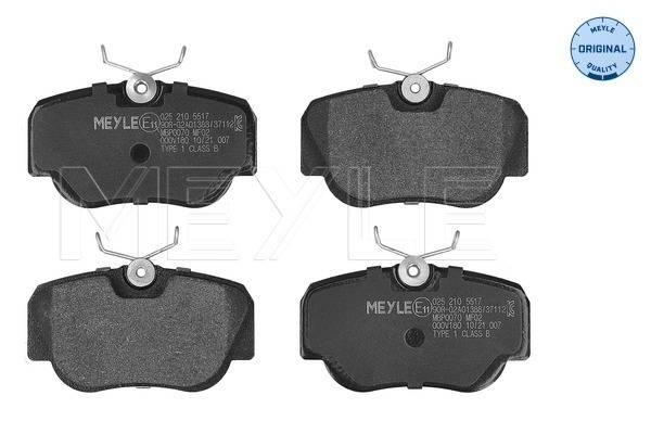 Placute frana MEYLE 025 210 5517