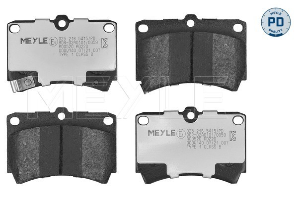 Placute frana MEYLE 025 216 5415/PD