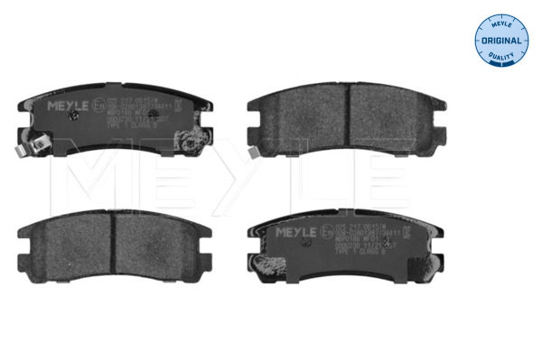 Placute frana MEYLE 025 217 0615/W