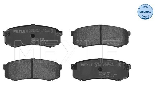 Placute frana MEYLE 025 219 4715/W